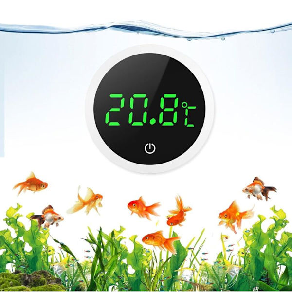 Højpræcisions LCD Akvarietermometer 0.1℃ Touch Control