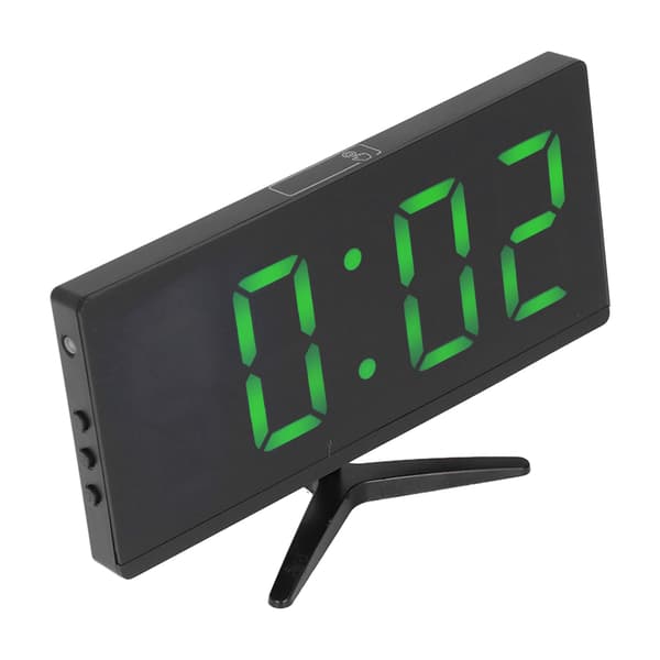 Digital väckarklocka LED Ljusfunktion Speciell Spegeldesign Intelligent Elektronisk USB-driven Klocka