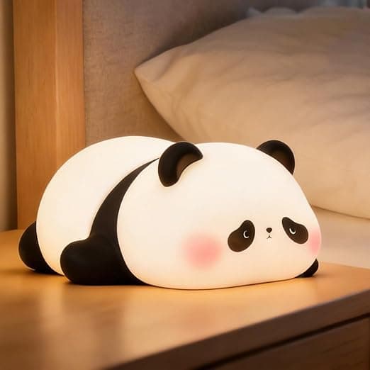 Søt Panda Nattlampe, Nattbordslampe av Matkvalitet