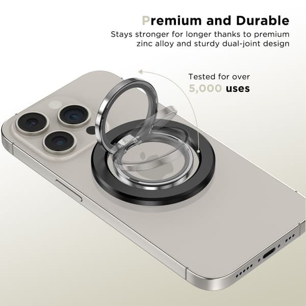 Tech-Protect Magnetisk MagSafe Ringholder Svart 20