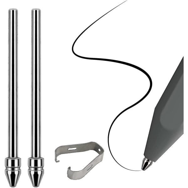 Ei kuluneita titaaniseoksesta vaihtavia hienoja kärkiä, jotka sopivat Kindle Scribe Basic- ja Premium Pens -kynille Digitaalinen kynä, sileä kuulakärkikynä muistiinpanoa varten, 2