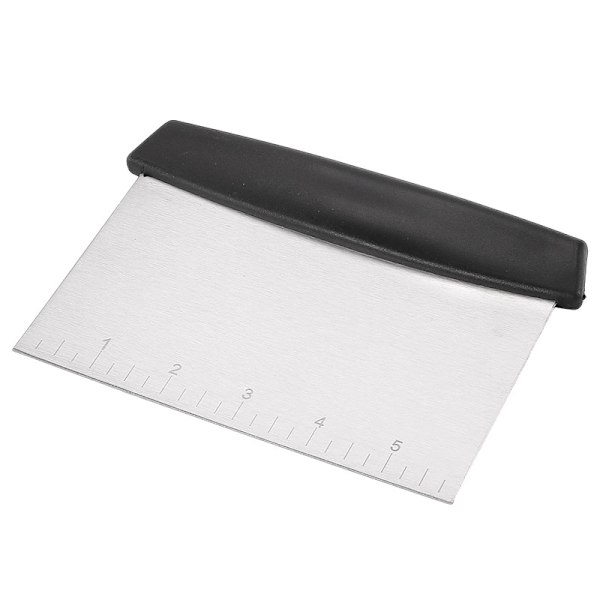 Multifunktionell skrapa i rostfritt stål, 15 cm, Svart, Silver