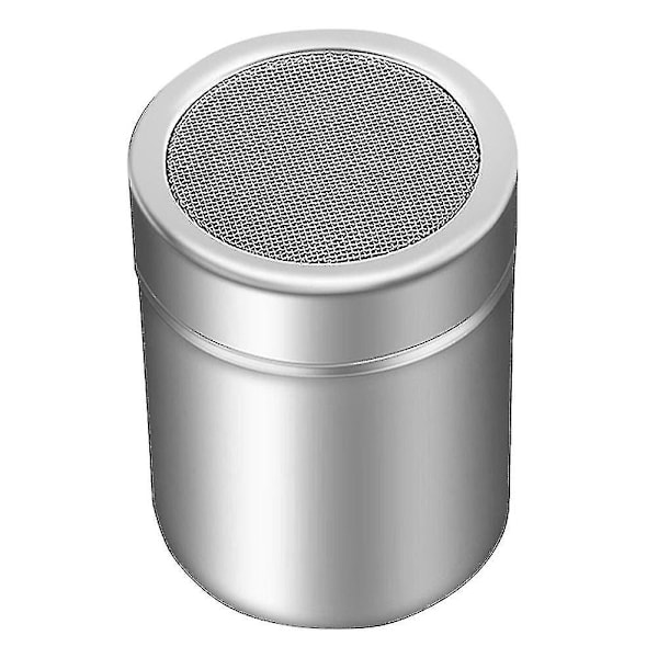 Sjokoladeshakerlokk i rustfritt stål - Sukker, mel, kakao - Sifter - Kjøkkenverktøy (6×8cm)