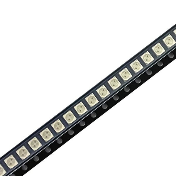 100 kpl 3528 keltainen + keltainen PLCC-4 käänteinen napa, 617 Nm + 587 Nm, 50MA 2V 0,1 W Bicolor SMD LED-lamput valo