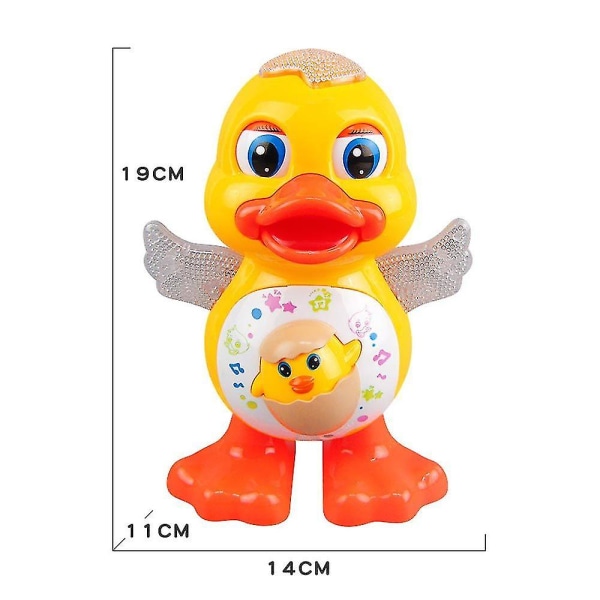 Kids Electronic Dancing Duck Musikalsk belysning Pedagogiske interaktive leker Gaver