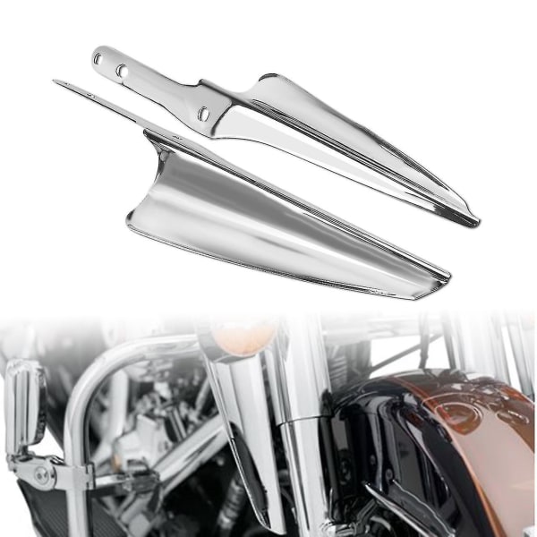 2024 Uudet moottoripyörän kromihaarukkakiinnitteiset tuulenohjaimet Harley Touring Road King Classic Flhrc Street Glide Flhx Electra Glide Standardiin