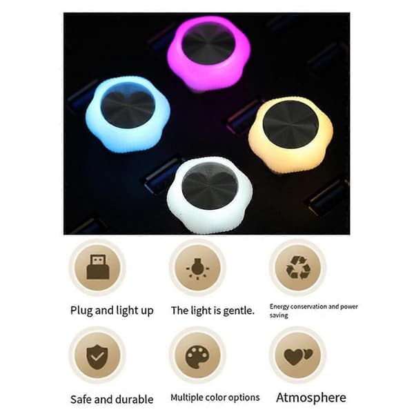 Bærbare USB Bil Stemningslys, Nye USB Bil Stemningslys, Mini USB Bil Stemningslys