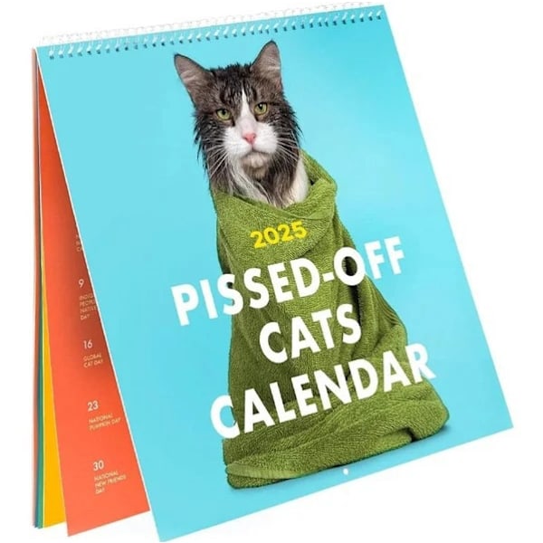 2025 Pissed-Off Cats Kalender - Sintrige Katter 2025 Kalender