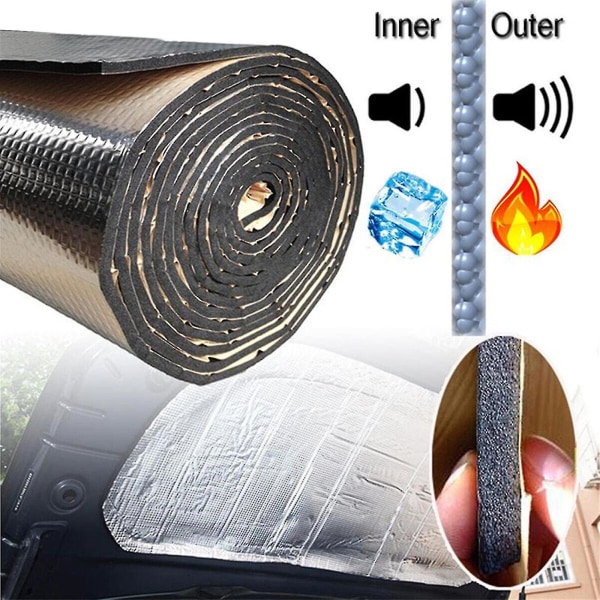 Heat Shield Ljuddämpare Bilisolering Thermal Brandvägg Noise Proofing Mat Us
