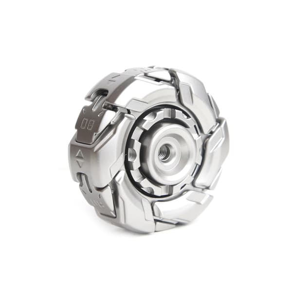 Fidget Spinner i legerat stål, transformerbar, infällbar rustning, EDC handspinner, stresslindrande roterande push slider-leksak för vuxna
