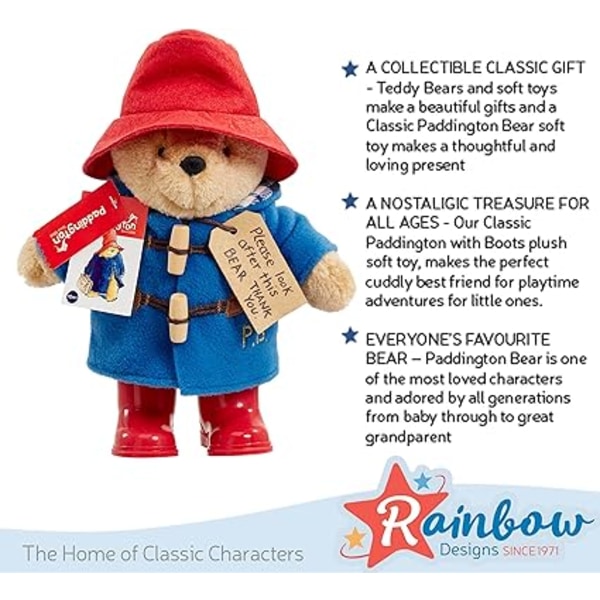 Klassisk Paddington bamse, rød 1