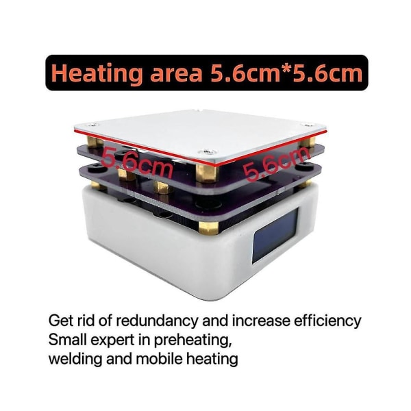 65w Mini Varmebord Smd Forvarming Reparasjonsstasjon PCB Board Lodding Lodding Returvarme Boa