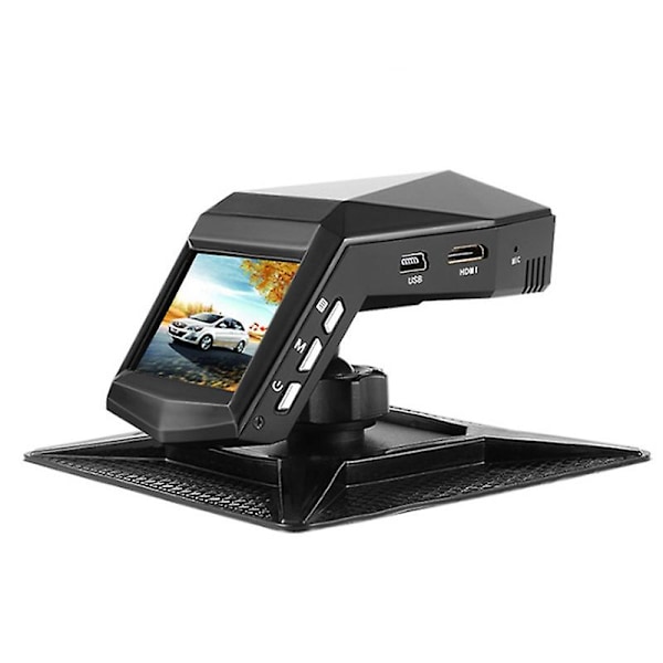 Uusi 1080P Full HD -ajoneuvokamerarekisteröintilaite keskikonsolin LCD-näytöllä