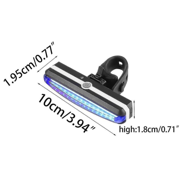 Ultra Bright Bike Light USB Uppladdningsbar cykel bakljus Hög intensitet bak