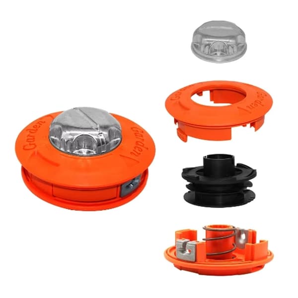 Universalt trimmhode, automatisk mating av gressklippehode passer til 2,4 mm/3,0 mm/4,0 mm nylonsnor, erstatningslukehode for krattkutter
