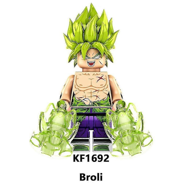 8 st Dragon Ball Figurer Byggklossar Set, Minifigurer Karaktärer Montering Leksaker Barnpresenter Heminredning