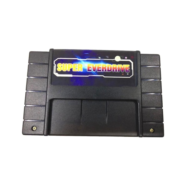 Super 800 in 1 Pro Remix -pelikortti SNES 16-bittiselle videopelikonsolille Super EverDrive -kasetti, harmaa