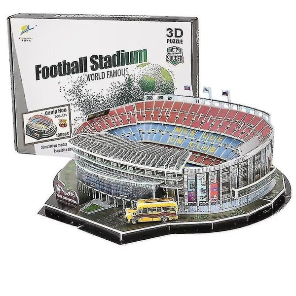 3D tredimensionellt pussel fotbollsplan pussel 3d pussel stadion pappersbyggmodell barns pussel leksaker