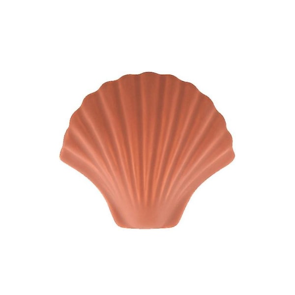 Morandi Color Shell Keramisk smykkeskrin Opbevaring Mursten Rød