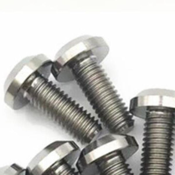 4 stk. M6 Titanskrue til cykelmotorcykel skivebremse Hex sokkel Fasteners Modifikationsskruer M6x1 Tw