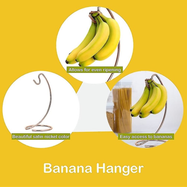 Banaanipidike Moderni banaaniripustinpuujalusta koukku keittiön työtasolle banaaniteline, a