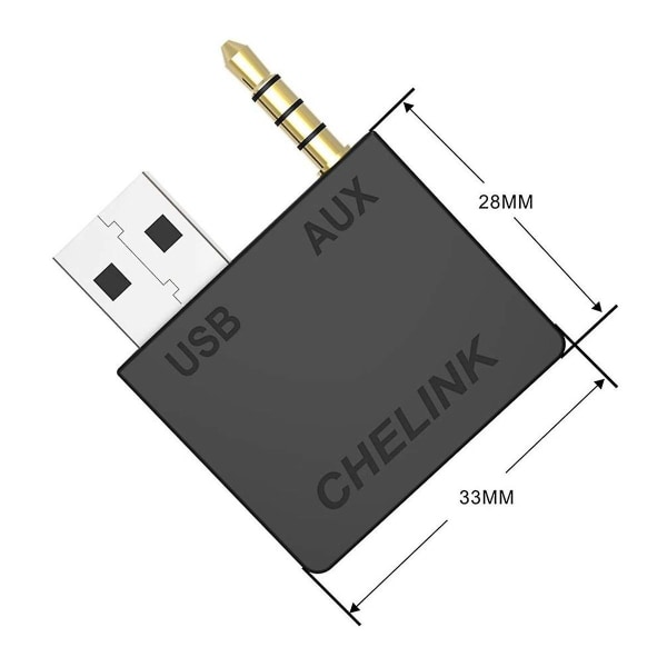 Audio Bluetooth 4.0 lähetin/vastaanotin, auton Aux-sovitin musiikin suoratoistoon äänentoistojärjestelmään autoradiota varten