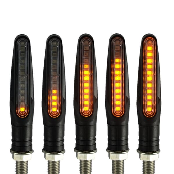 2 stk. Universal Flydende Motorcykel Gule LED Blinklys