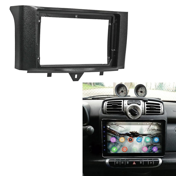 2 Din Bilradio Fascia For Benz Smart Fortwo 2011-2015 DVD Stereo Ramme Plate Adapter Montering Dash Installasjon Bezel