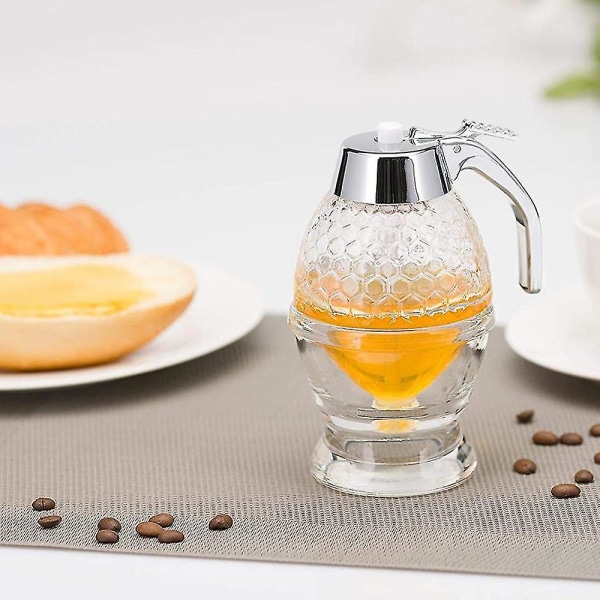 Honning sirup dispenser - 200 ml honning dispenser krukkebeholder uden dryp