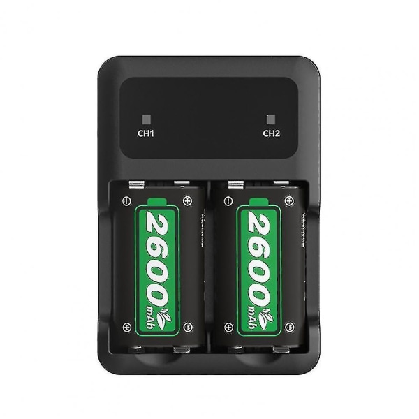 2 X2600mah uppladdningsbart batteri för Xbox Series X/s/xbox One S/x Controller Batteri för Xbox One + USB batteriladdare