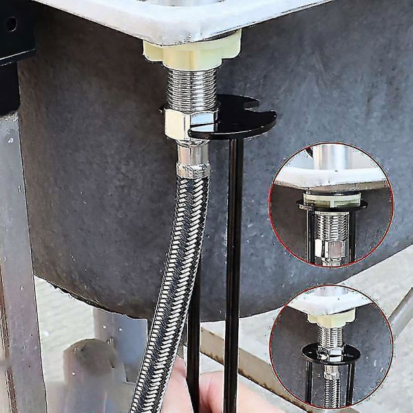 Multifunktionel vask skruenøgle vandhaneslange sekskantet muffe Badeværelsesrør Installationsværktøj Demontering Reparation-yujia