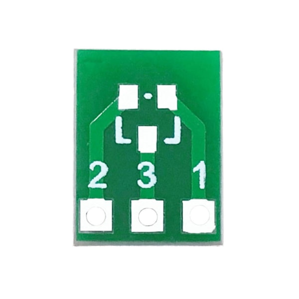 100 stk. SOT23 SOT23-3 Turn SIP3 dobbeltsidet SMD Turn til DIP Adapter Konverterplade SOT SIP IC Socke