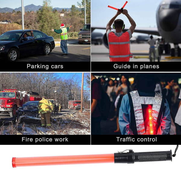 2pack 21tum Signal Trafiksäkerhet Led Ljus Trafikstavar För Parkeringsguider