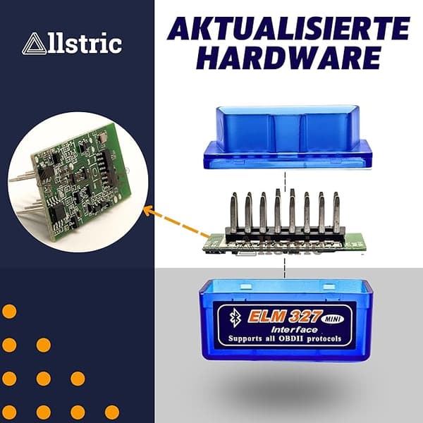 Bluetooth ELM327 OBD2-skanner, feilkodeleser for alle OBD2-biler