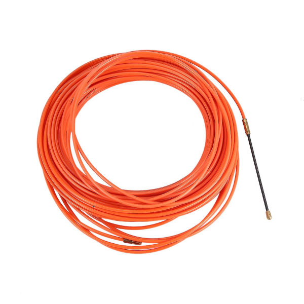 4mm 30 metrin oranssi ohjainlaite nylon sähkökaapelin työntöpultit Kanava Snake Rodder Fish Tape Wire-dt