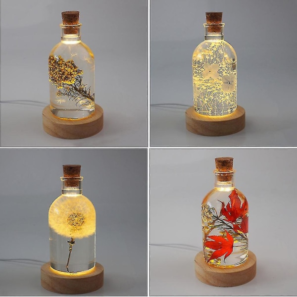 Fairy Flaske Form Lampe Resin Mold Flaske Lys Mold Led Bulb Lampe Silikonform Epoxy Resin Håndverk For Home Decoration