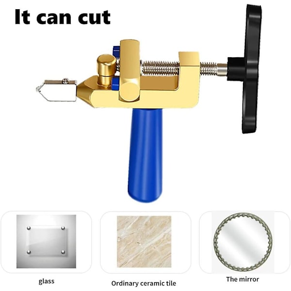 2-i-1 Professionell Manuell Kakelskärare Multifunktionell Bärbar Keramik Glas Kakel Skärverktyg