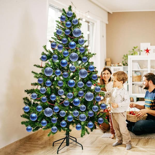 Julepynt, matchende rød og hvit julepynt, uknuselig pynt