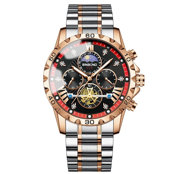 Herr quartz klocka high-end affärs lysande vattentät klocka