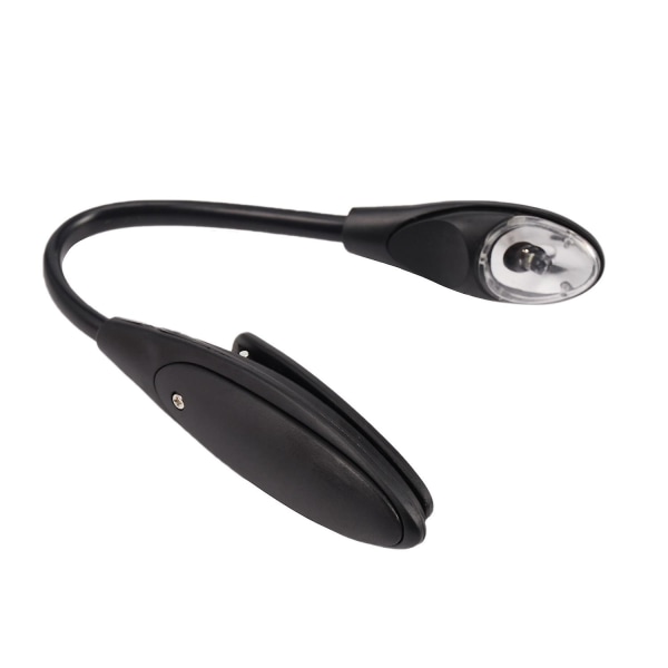 Mini Flexible Clip-on Bright Booklight LED Resebok Läslampa Vit Ljus bokhållare liten t