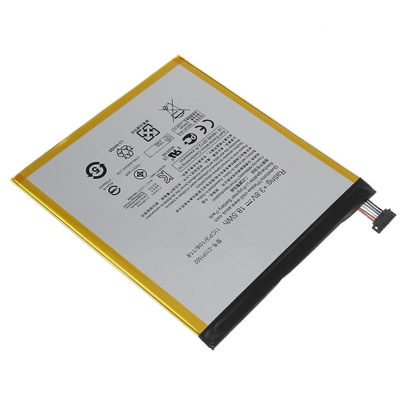 För Asus ZenPad 10 Z300C 3,80V 4750mAh Li-Polymer-batteriersättningsdel (kod: C11P1502)