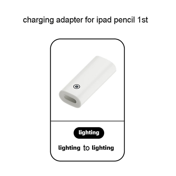 Til Apple Pencil 1st, Ipad Pro 1 Pakke Oplader Adapter Til Ipad Pencil Oplader