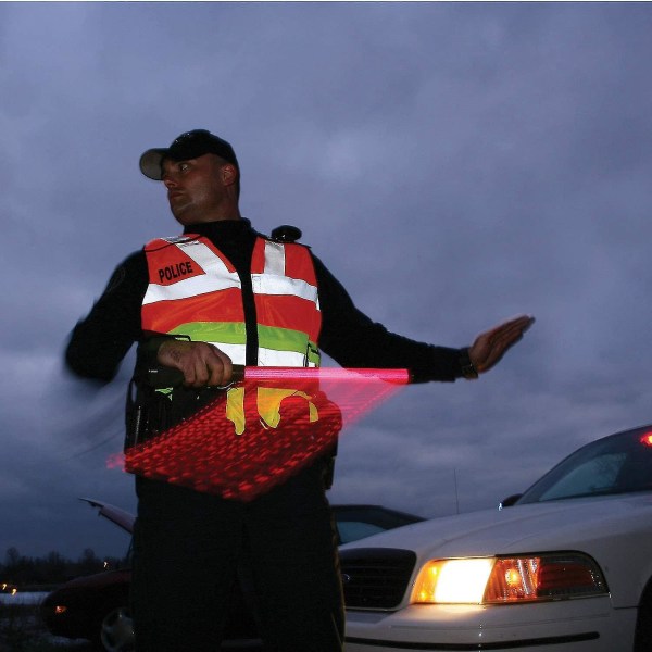 2pack 21tum Signal Trafiksäkerhet Led Ljus Trafikstavar För Parkeringsguider