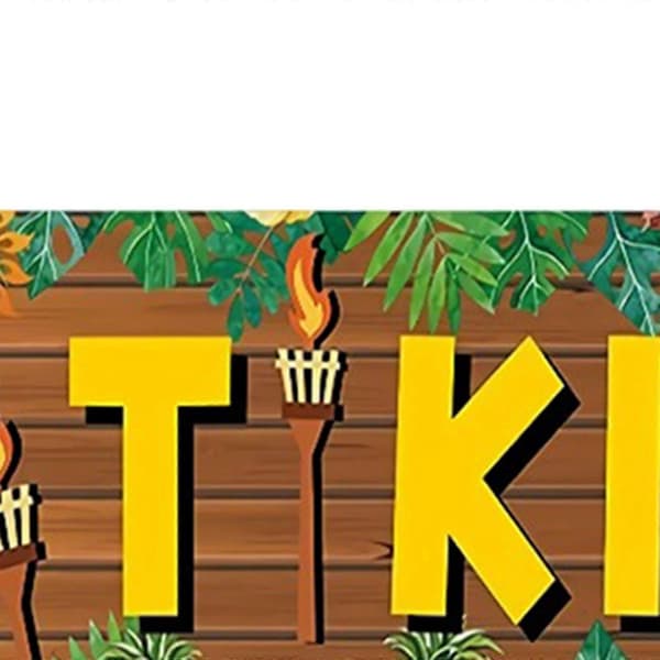 Tiki Banner Hawaiian Partydekorationer Sovrumstillbehör Affisch