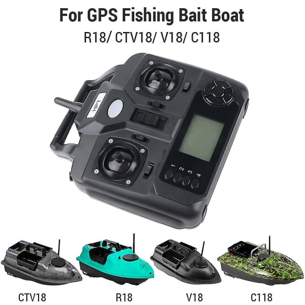 Fjernkontroll for GPS-fiskeagnbåt R18 Ctv18 V18 C118 Dual Hand Lcd