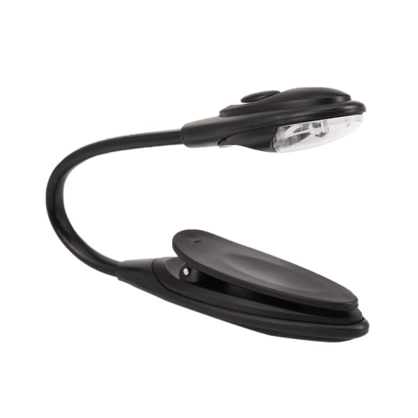 Mini Flexible Clip-on Bright Booklight LED Resebok Läslampa Vit Ljus bokhållare liten t