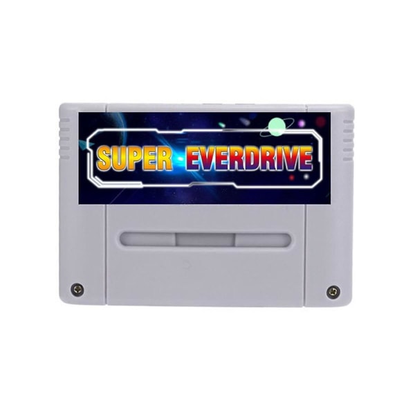 Super 800 i 1 Pro Remix Game Card til SNES 16 bit videospilkonsol Super EverDrive Cartridge, Grå