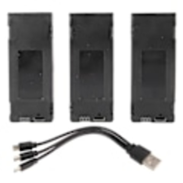 3-pak Drone Batteri 2600mah 3.7v Genopladeligt Quadcopter Drone Lithium Batteri til E88 Brushless til S13 S1 App8gps 2600mAh