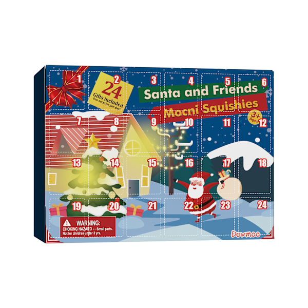 Adventskalender 2023, 24 Mochi Squishies Leksaker, Julkalender, 24 Dagars Överraskningskalendrar