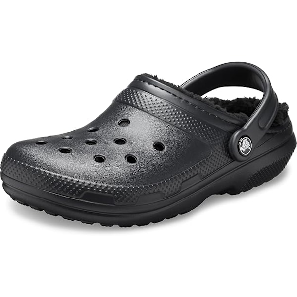 Crocs Unisex Classic Lined Clog (M8 (41-42) svart black M8（41-42